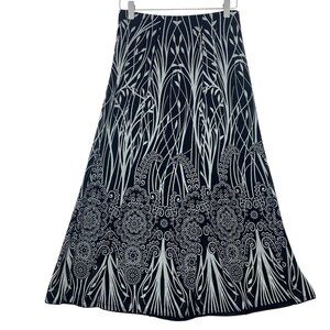 PERWINKLE black and white pattern skirt A-Line size small